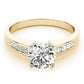 Single Row Channel Set Engagement Ring
