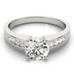 Single Row Channel Set Engagement Ring