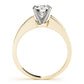 Single Row Channel Set Engagement Ring