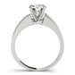 Single Row Channel Set Engagement Ring