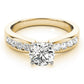 Single Row Channel Set Engagement Ring
