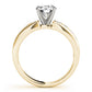 Single Row Channel Set Engagement Ring