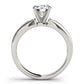 Single Row Channel Set Engagement Ring