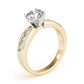 Single Row Channel Set Engagement Ring