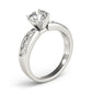 Single Row Channel Set Engagement Ring