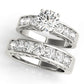 Single Row Prong-In-Channel Engagement Ring