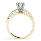 Single Row Prong-In-Channel Engagement Ring