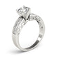 Single Row Prong-In-Channel Engagement Ring