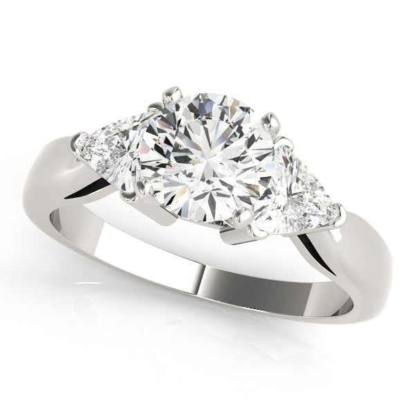 3-Stone Trillion Shape Engagement Rings