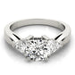 3-Stone Trillion Shape Engagement Rings