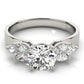 Marquise Side Cluster Engagement Ring