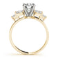 Marquise Side Cluster Engagement Ring