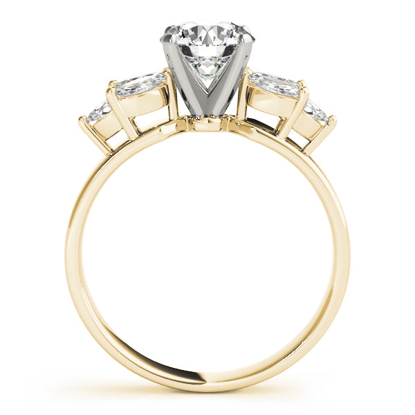 Marquise Side Cluster Engagement Ring