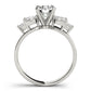 Marquise Side Cluster Engagement Ring