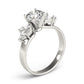 Marquise Side Cluster Engagement Ring