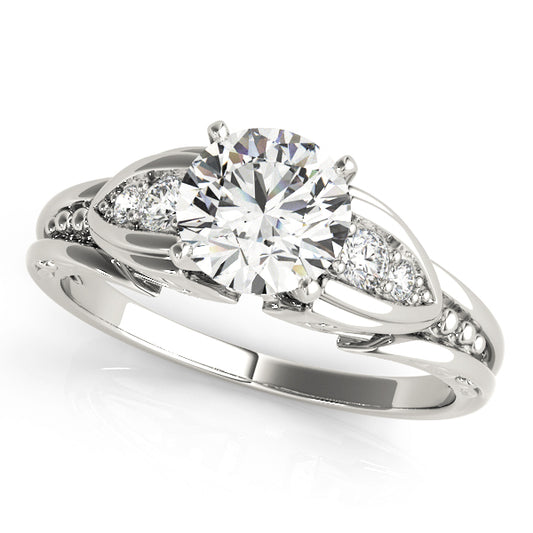 ENGAGEMENT RINGS SINGLE ROW PRONG