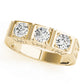3-Stone Cluster Prong Engagement Ring