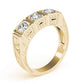 3-Stone Cluster Prong Engagement Ring