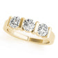 3-Stone Bar Set Round Engagement Ring