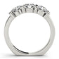 3-Stone Bar Set Round Engagement Ring