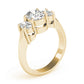 3-Stone Shared Prong Engagement Ring
