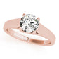 Round Trellis Solitaire Engagement Ring