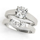 Round Trellis Solitaire Engagement Ring