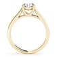 Round Trellis Solitaire Engagement Ring