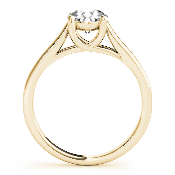 Round Trellis Solitaire Engagement Ring