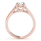 Round Trellis Solitaire Engagement Ring