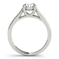 Round Trellis Solitaire Engagement Ring
