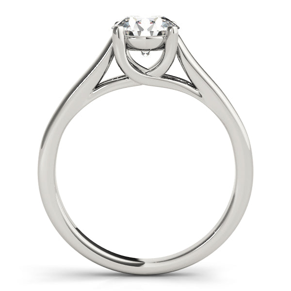 Round Trellis Solitaire Engagement Ring