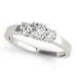 3-Stone Round Prong Set Engagement Rings