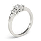 3-Stone Round Prong Set Engagement Rings
