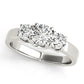 3-Stone Double Prong Engagement Ring