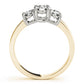 3-Stone Double Prong Engagement Ring