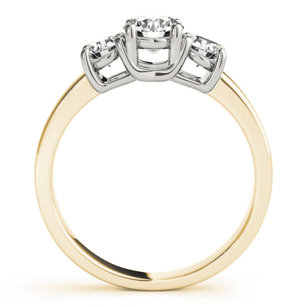 3-Stone Double Prong Engagement Ring