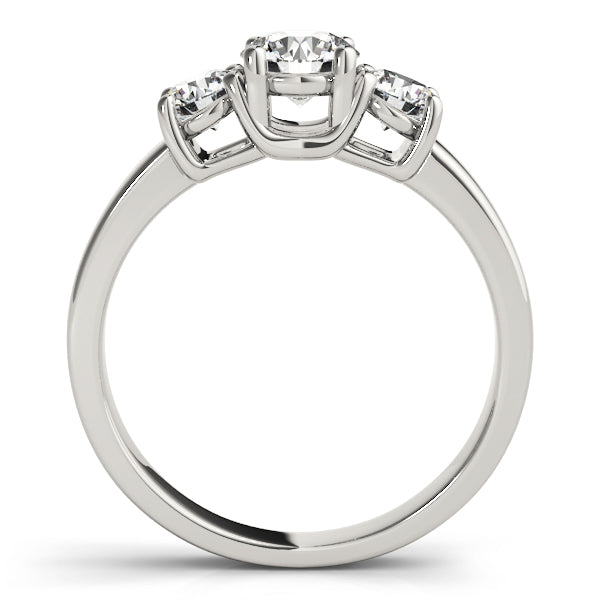 3-Stone Double Prong Engagement Ring