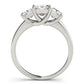 3-Stone Trellis Princess Cut Engagement Ring