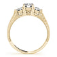 3-Stone Round Filigree Engagement Ring