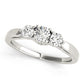 3-Stone Prong Set Engagement Rings