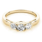 3-Stone Prong Set Engagement Rings