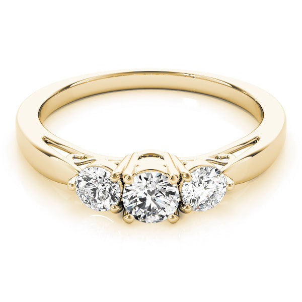 3-Stone Prong Set Engagement Rings