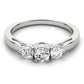 3-Stone Prong Set Engagement Rings