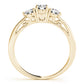 3-Stone Prong Set Engagement Rings