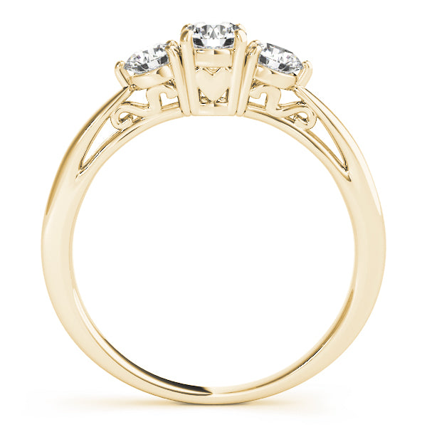 3-Stone Prong Set Engagement Rings