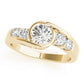 Bezel Set Bypass Engagement Ring