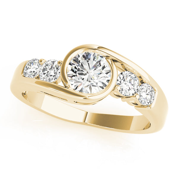 Bezel Set Bypass Engagement Ring
