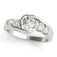 Bezel Set Bypass Engagement Ring
