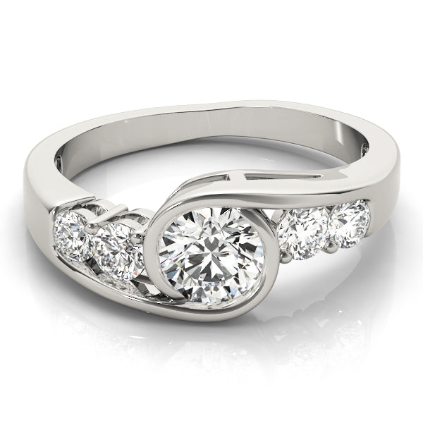 Bezel Set Bypass Engagement Ring